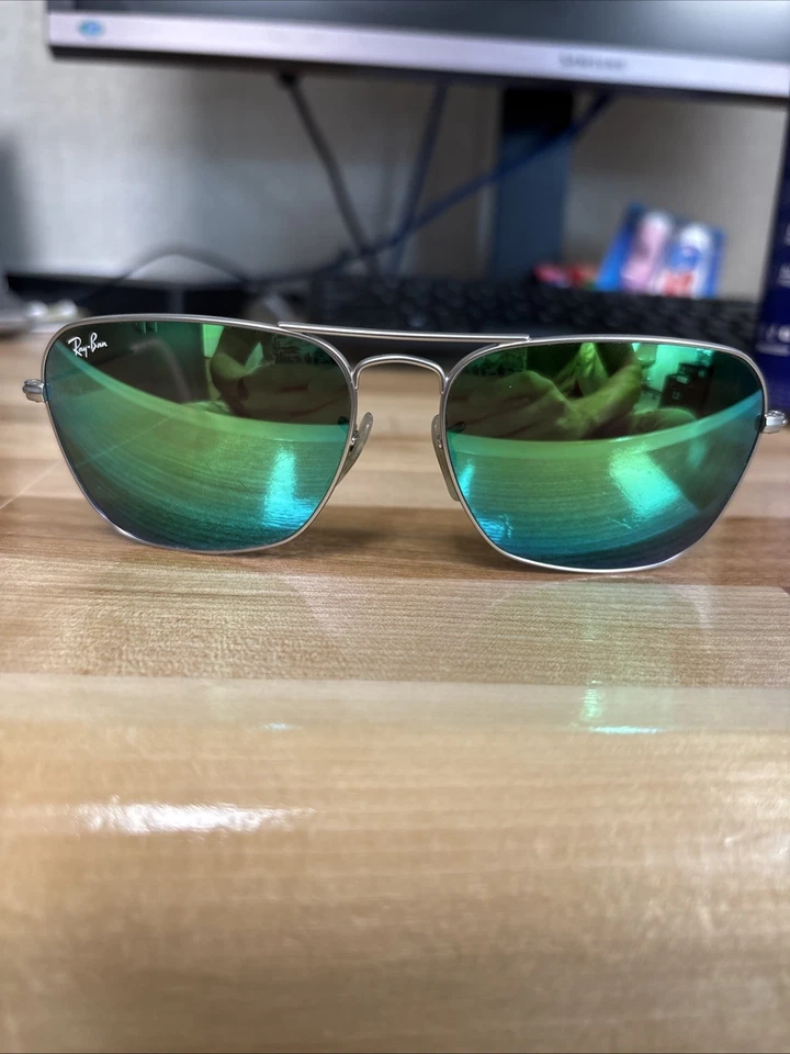 Gafas de sol Ray-Ban Caravan 58 mm metal RB3136 hechas a medida en Italia con estuche usadas Foto 1 de 4