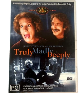 Truly Madly Deeply 1990 (DVD Reg 4 PAL) Feat. Juliet Stevenson Alan Rickman - Picture 1 of 8