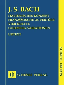 Study Score for JS Bach Italian Concerto French Overture Piano Henle Urtext Book - Picture 1 of 1