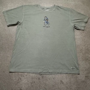 NWOT Life is Good T Shirt Mens XL Extra Large Green Cycling - Picture 1 of 9