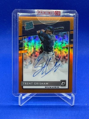 2020 Panini Donruss Optic - Rated Rookie Signatures Trent Grisham #RRS-TG Orange - Image 1 of 2