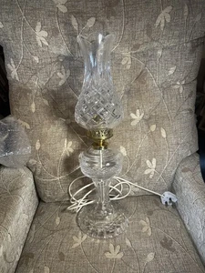 Impresionante lámpara eléctrica de huracán Waterford Crystal INISHTURK - Imagen 1 de 13