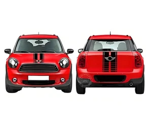 Calcomanía a rayas para capó de coche puerta trasera carreras para mini Cooper S One capó pegatinas traseras - Imagen 1 de 8