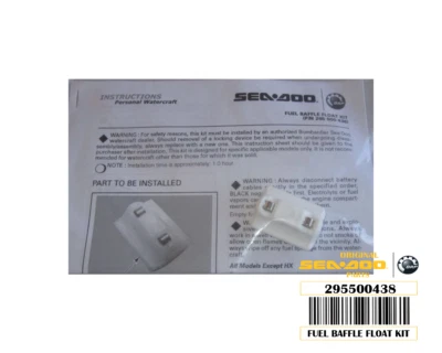 OEM SeaDoo Fuel Sender Baffle Float Repair Kit SPI SPX XP GTS GTX GTI GS GSX RX - Image 1 of 4