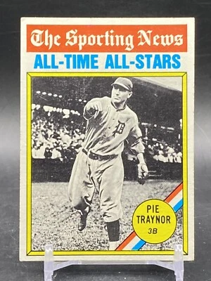 1976 Topps #343 Pie Traynor All Time Stars Vintage Baseball Card - Image 1 of 2