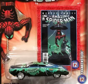 Johnny Lightning CHASE Frankenstude Amazing Spiderman WHITE LIGHTNING Marvel Car - Picture 1 of 4