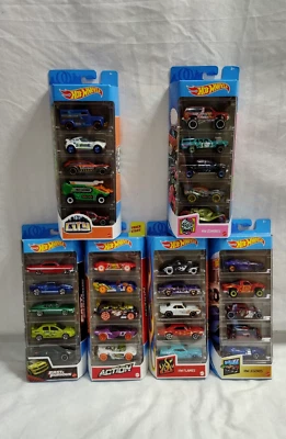 Paquete Mattel Hot Wheels - 6 juegos diferentes 30 coches de juguete diecast - Envío rápido Foto 1 de 4
