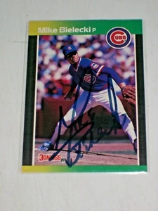 1989 Donruss 512 Mike Bielecki Chicago Cubs Signed/Autographed Card - Picture 1 of 2