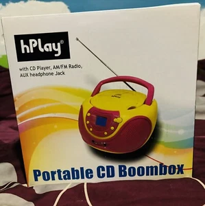 Przenośny odtwarzacz muzyki CD boombox AM FM Podróż Baytery Radio obsługiwane przez baytery - Zdjęcie 1 z 3