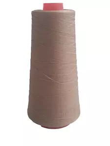Hilo Overlock hilo de traspasar hilo de coser hilo de construcción hilo industrial 5000 metros BEIGE - Imagen 1 de 2