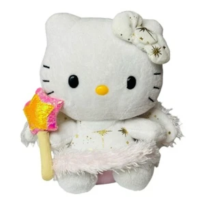 Sanrio Hello Kitty Angel Plush 6" White Pink & Gold Stars TY 2012 - Picture 1 of 8