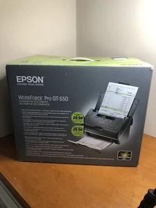 Epson Work Force Pro Scanner GT-S50 Document Image Scanner 50/25 PPM PMI Mint - Picture 1 of 6