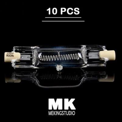 800w Halogen Tungsten Lamp Studio Lighting Continuous Light Red Head Bulb 10PCS - Image 1 of 4