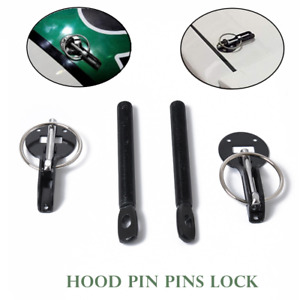 Refit Universal Alloy Mount Bonnet Hood Pin Pins Lock Latch Kit SUV  Sport Car