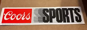 Vintage Dead Stock 1982 Coors Sport Aufkleber / Autoaufkleber - 14x3 Zoll - Bild 1 von 5