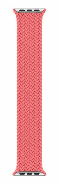 Apple Braided Solo Loop Band for Watch Series 6 and SE - Pink Punch, Size 7 (44mm)
