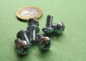 Zinc Plated Round Head Phillips Drive Machine Screw 10-24 x .375", 500 pcs - Picture 1 of 12