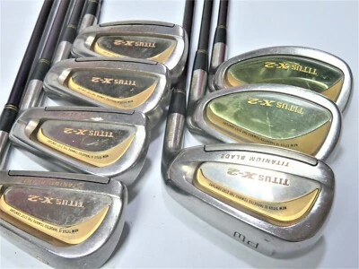 LADIES Gold Back Face MARUMAN TITUS X-2 7PC L-flex IRONS SET MAJESTY NWO - Image 1 of 4
