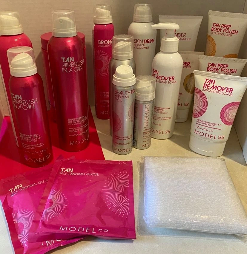 MODELCO MODEL CO AUTOBRONCEADOR~EXTENSOR BRONCEADO~EXFOLIAR~FREGAR Y PREPARAR... ELEGIR Foto 1 de 3