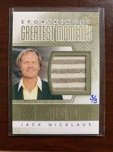 2010 Jack Nicklaus Sport Kings Greatest Moments Memorabilia Gold Vault 3/3 Shirt - Picture 1 of 2