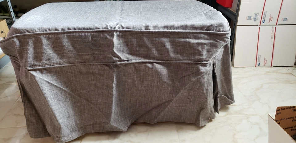 Concierge Collection Convertible Sleeper Ottoman Twin Cover GREY NIB - Image 1 of 1