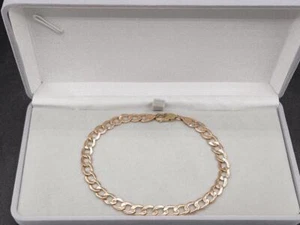 Bracciale cubano cavo in oro giallo 9 in 10k 5,2g CB0824TY (NSP007681) - Foto 1 di 6