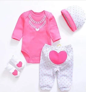 Reborn Baby Puppenkleidung 22 cm Mädchen lebensecht Reborn Puppen passende Kleidung - Bild 1 von 1