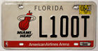 usa Florida Auto-Kennzeichen Miami Heat / US Nummernschild License Plate L100T