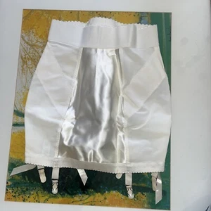 Neu mit Etikett seltener Gossard Miederrock mit Strumpfbändern zweite Haut mit Metallhaken Large - Bild 1 von 14