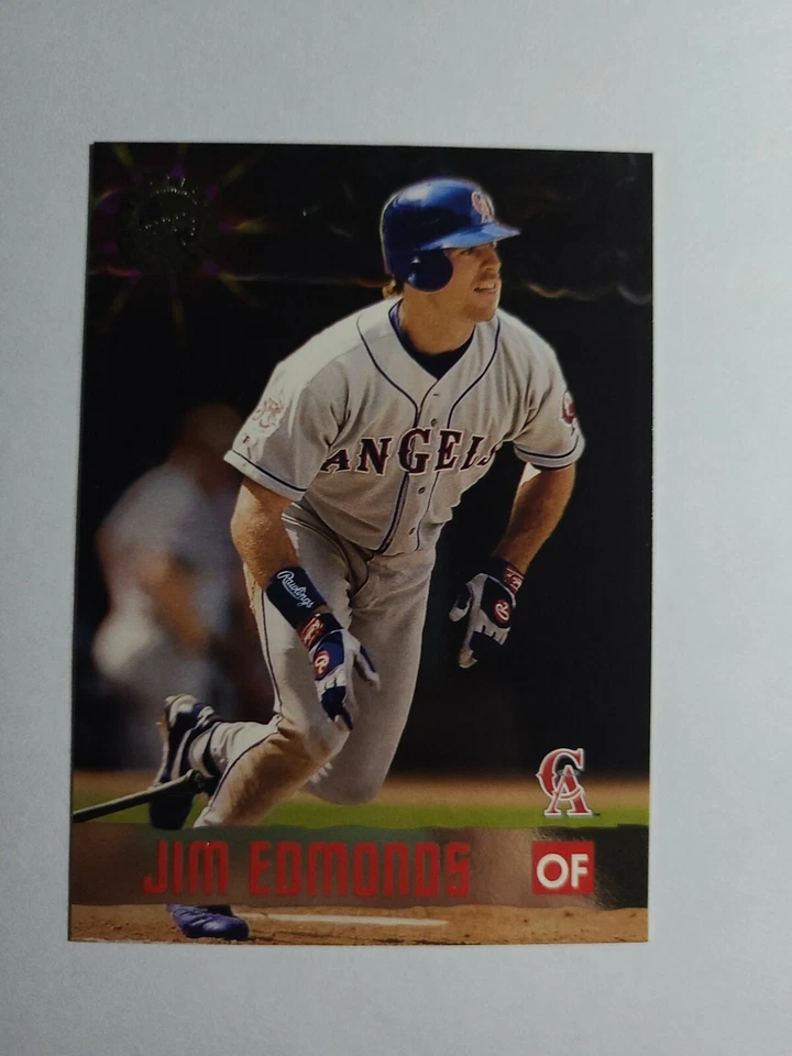JIM EDMONDS 1996 TOPPS STADIUM CLUB MEMBERS ONLY BASEBALL CARD # 11 D5634 - Image 1 of 1