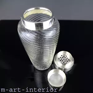WMF Cocktail Martini Shaker NS Neusilber Glas🍸Barware Mid Century Vintage 1950s - Bild 1 von 11