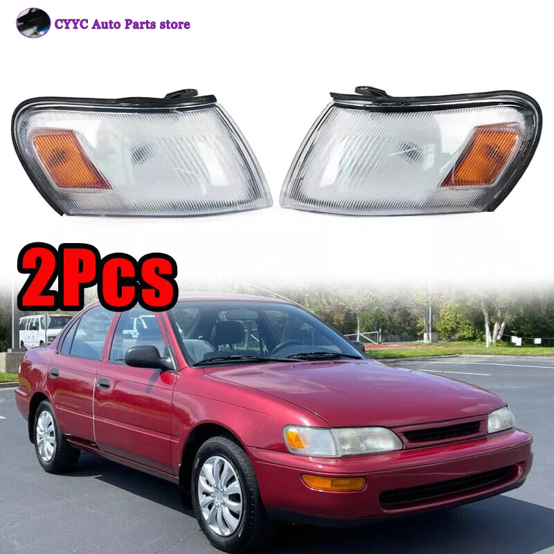 Luces de esquina marcadoras laterales izquierda y derecha para Toyota Corolla 1993-1997 Foto 1 de 4