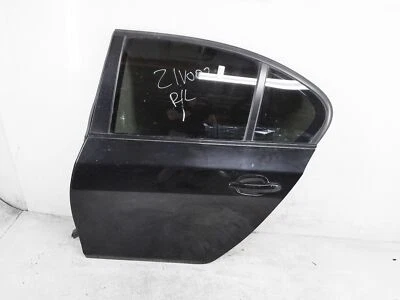 2008 2009 2010 Bmw 535I Sedan Rear Driver Left Door - Black - Image 1 of 4