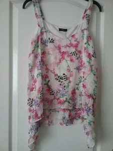 M and Co Ladies Camisole Top -- Layered Effect --- Size 10 - BRAND NEW WITH TAGS - Picture 1 of 12