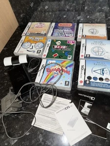 Consola Nintendo Ds Lite Negra Y 8 Juegos Y Pluma Táctil Con Estuche Usado Paquete - Imagen 1 de 12