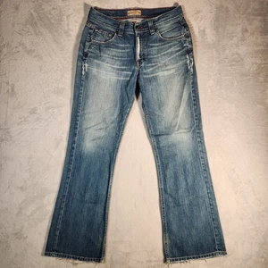 BKE Jeans Mens 32 Regular Blue BKE67 Luke Denim Pants Distressed Boot Cut - Picture 1 of 16