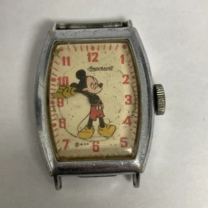 Reloj Mickey Mouse Ingersoll Us Time 1947 vintage (no funciona) - Imagen 1 de 6