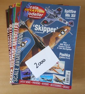 Scale Aviation Modeller magazine 12 issues job lot complete 2000 - Picture 1 of 2