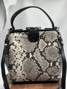 Borsa a mano Patricia Nash Nela telaio pelle di serpente tracolla borsa a mano INCREDIBILE - Foto 1 di 10