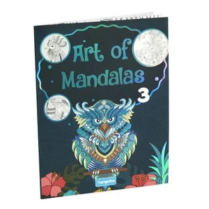 Art of Mandalas 3 Adult Colouring Book - Picture 1 of 2