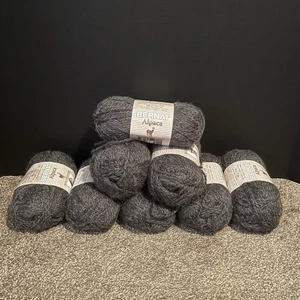 bernat alpaca yarn lot 8 skeins ebony 93040 - Picture 1 of 9
