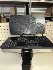 CucinaPro Piccolo Pizzelle Bäcker Waffeleisen 3 1/4" Mini Cookies 220-03 - Bild 1 von 4