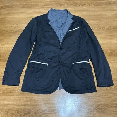 Blazer Giorgio Armani jaqueta sob medida reversível BP256 tamanho 50 feito na Itália - Imagem 1 de 4