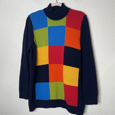 Suéter Jones NY Sport Arco Iris Color Block Tejido Talla 1X Multicolor AUS Foto 1 de 4