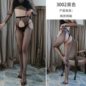 Sexy hot 4 holes Patterned fishnet lace lingerie Tights stockings Pantyhose - Picture 1 of 1