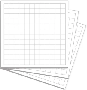 Mini Graphing Sticky Notes | White Grid Graph Paper Stick Pads | Geometry Class - Picture 1 of 5