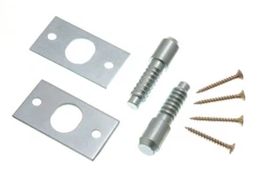 Nuevo 12 X pares de pernos de bisagra ZP acero con tornillos - Onestopdiy - HD - Imagen 1 de 1