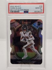 2022 Panini Select Chris Olave Die-Cut Silver Prizm RC # 30 PSA 10