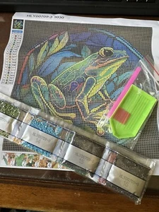 NEW Diamond Art Diamond Painting Kit Frog,Tree Frog, 30 x30 5D - Picture 1 of 7
