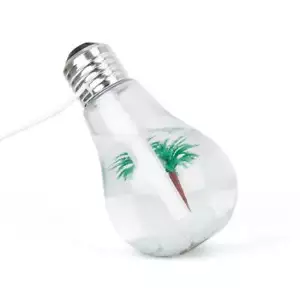 USB Bulb Humidifier and Air Purifier with LED Lights 7.00 X 4.00 X 4.00 Inches - Picture 1 of 4